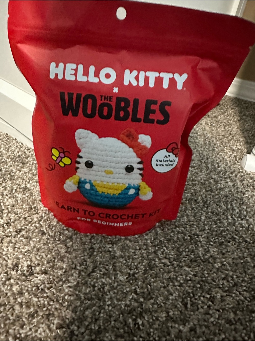 Hello Kitty The Woobles Crochet Kit - New